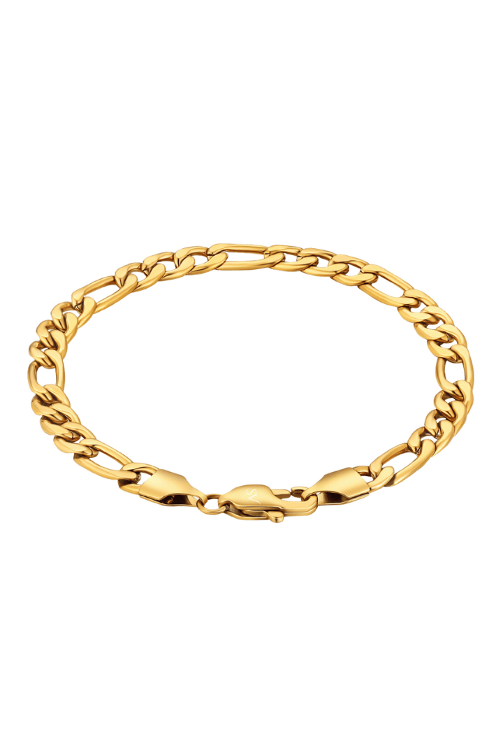 Pulsera Fígaro Oro 5mm
