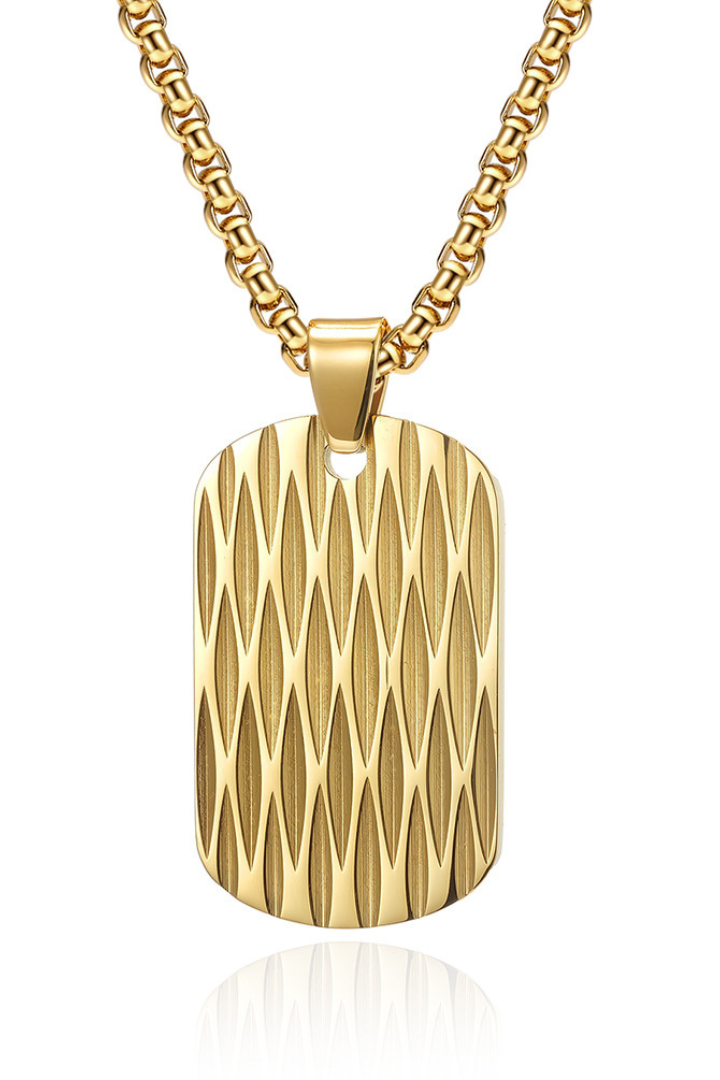 Patron Tag Pendant Oro