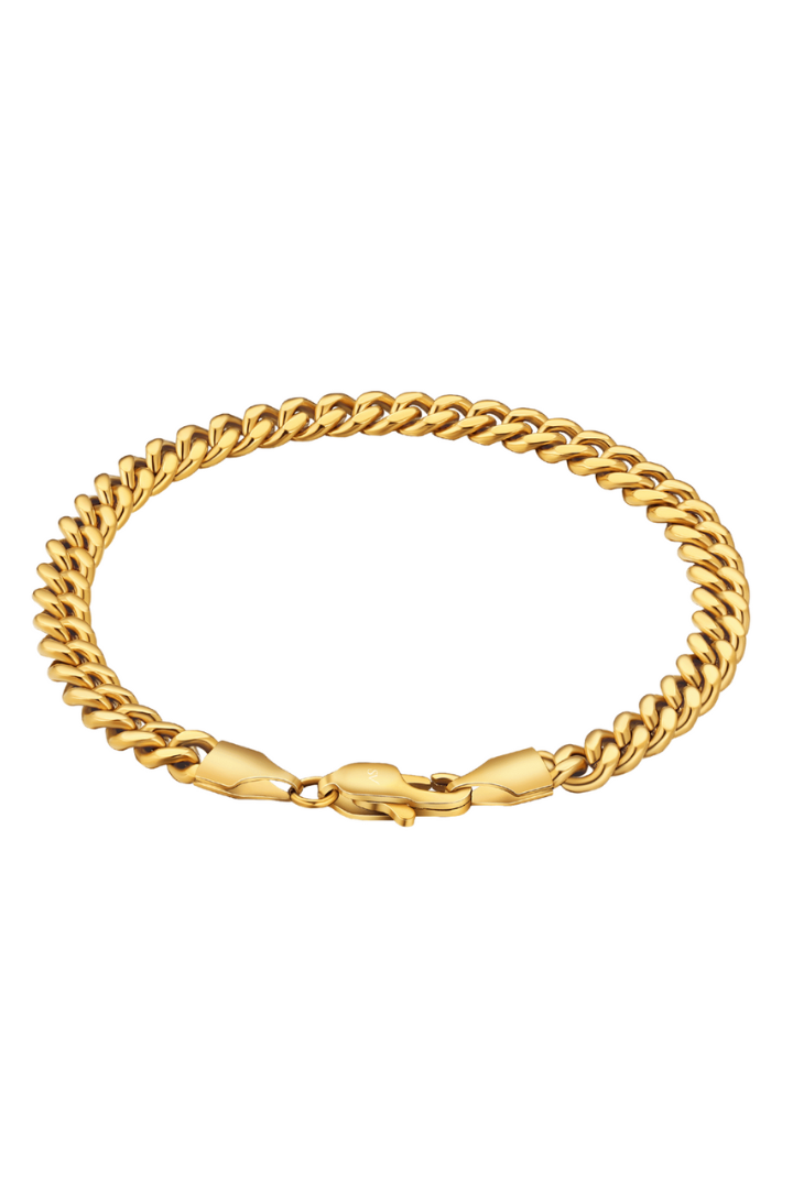 Pulsera Miami Cuban 5mm Oro