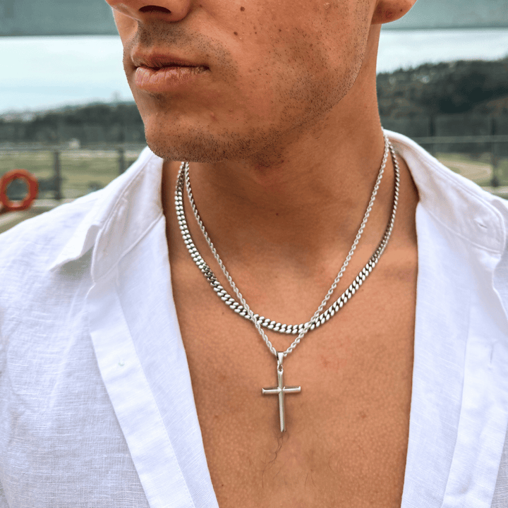 Crucifix Miami Cuban 5mm Set