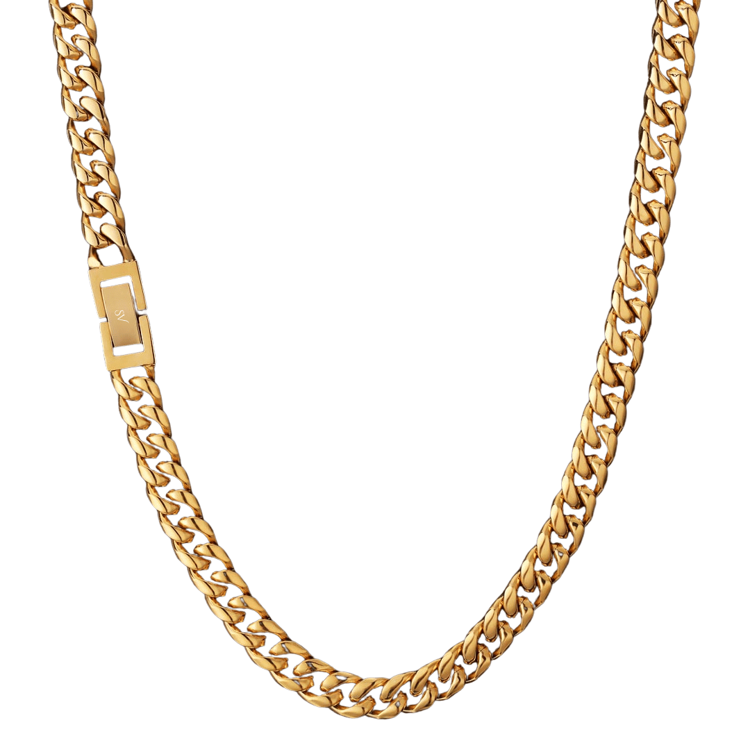 Cadena Cuban Link Oro 8mm