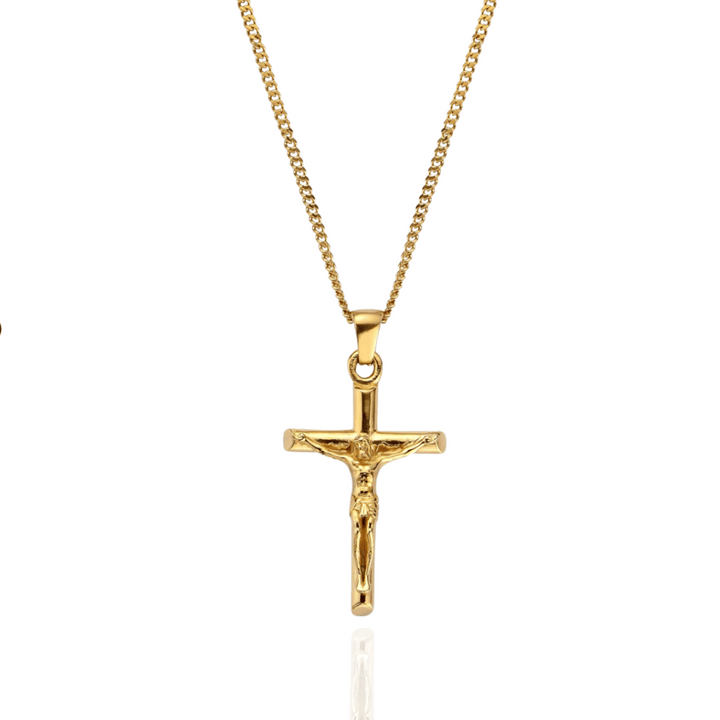 Cross Minimal Colgante Oro