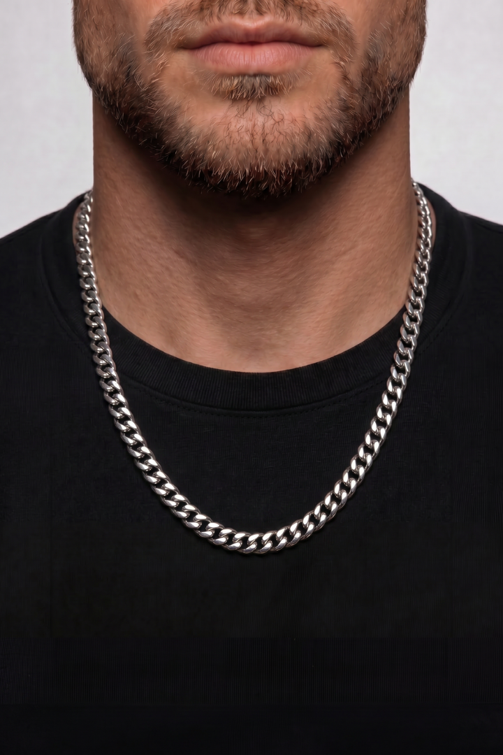 Cadena Cuban Link 8mm