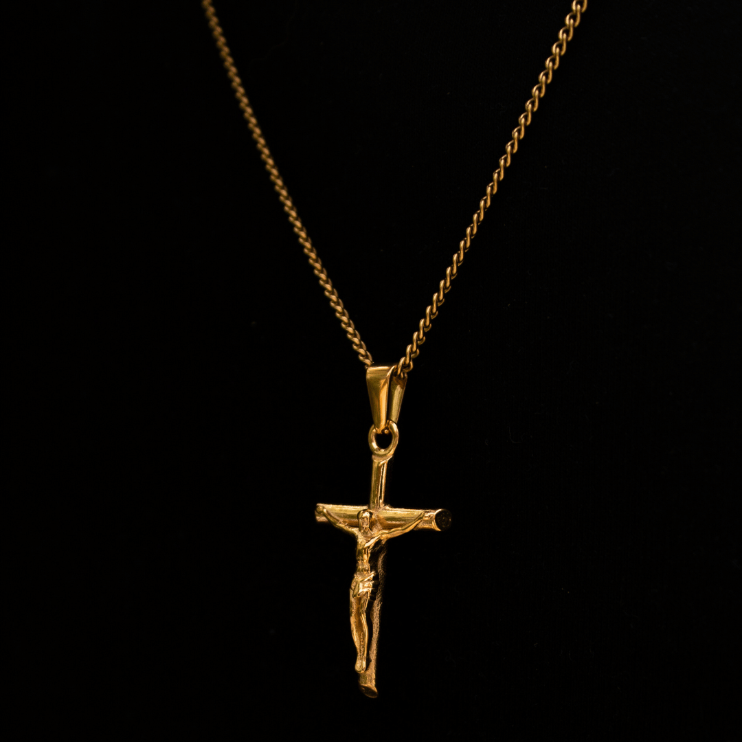 Cross Minimal Colgante Oro