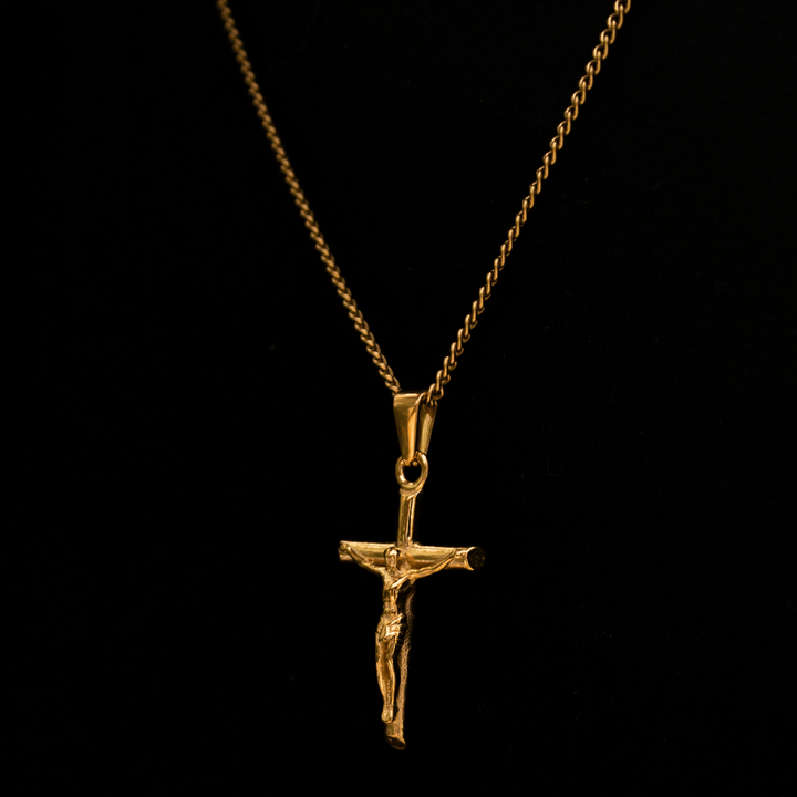 Cross Minimal Colgante Oro