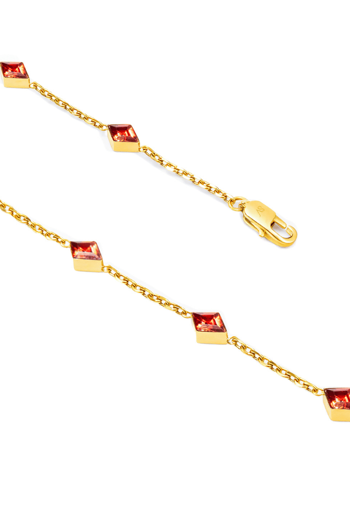 Pulsera Red Gem Oro