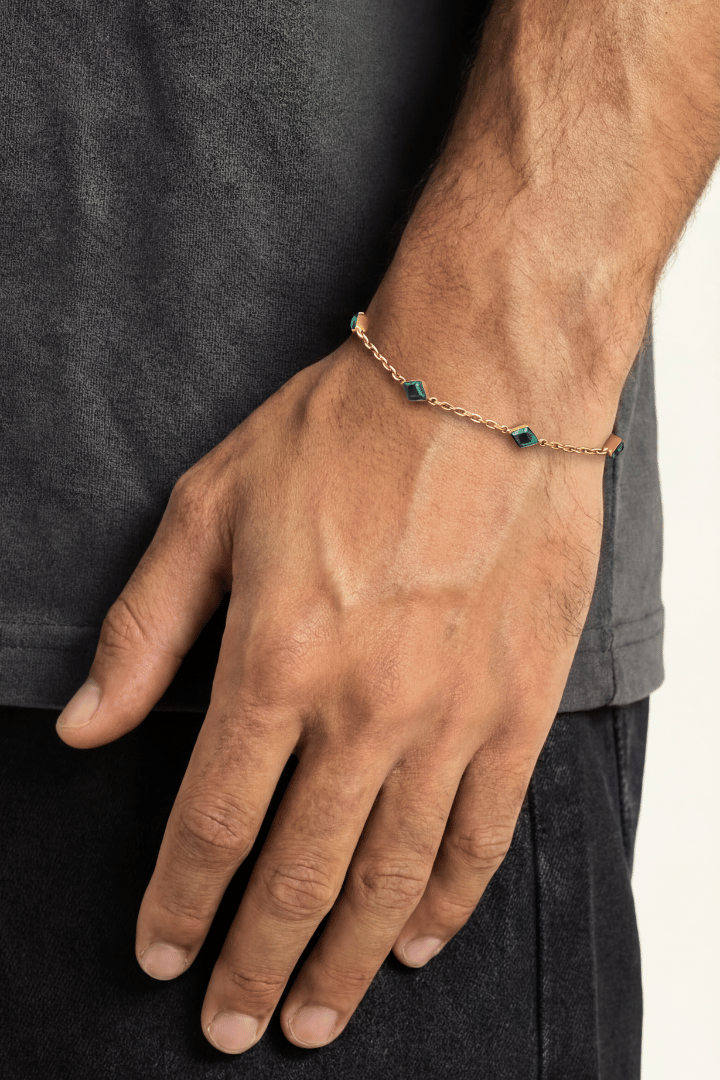Pulsera Green Gem Oro