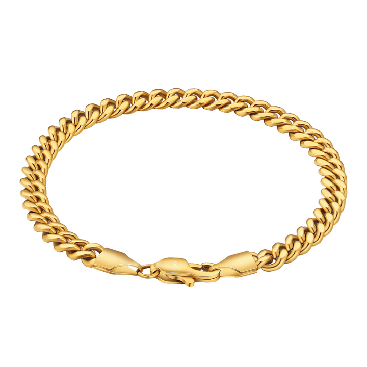 Pulsera Miami Cuban 5mm Oro