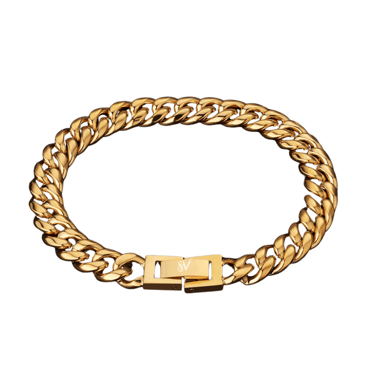 Pulsera Cuban Oro 8mm