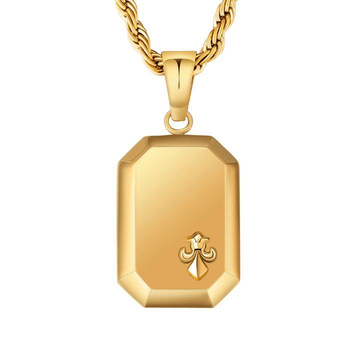 Fleur de lis Oro Colgante