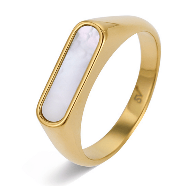 Anillo para Hombre White Hades de Oro