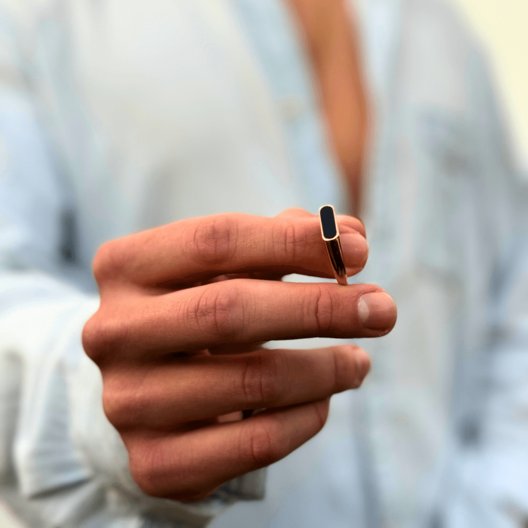 Anillo Black Hades Oro