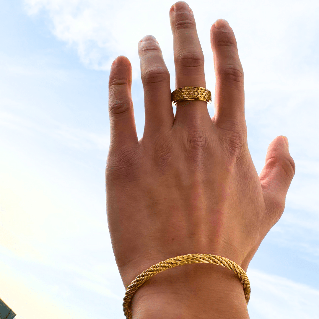 Anillo Hombre Hermes Oro Saint Venik