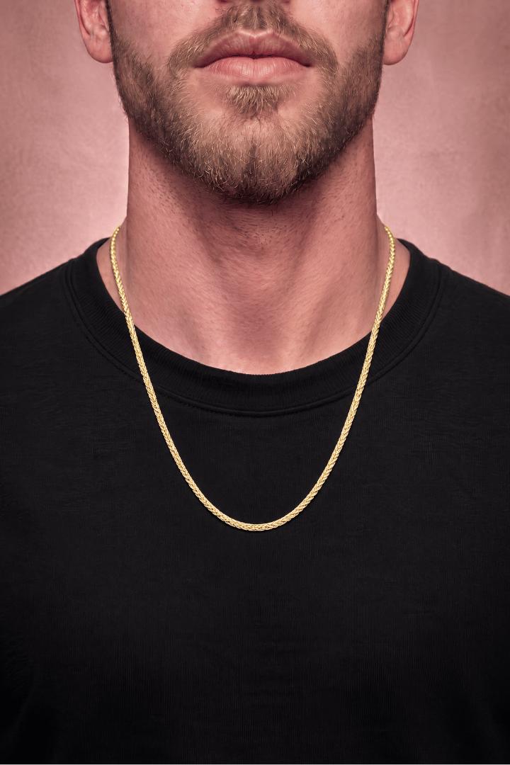 Cadena Snake Oro