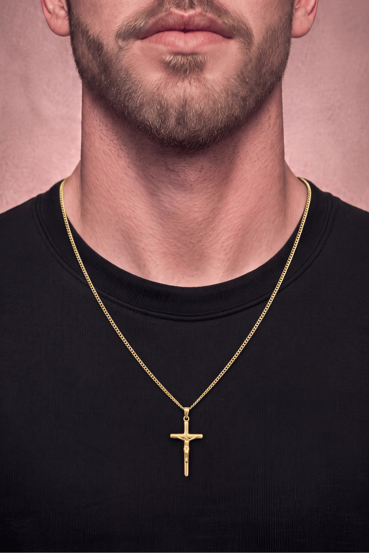 Cross Minimal Pendant Oro