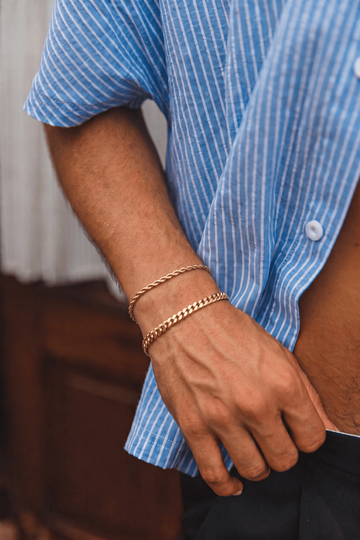 Pulsera Miami Cuban 5mm Oro