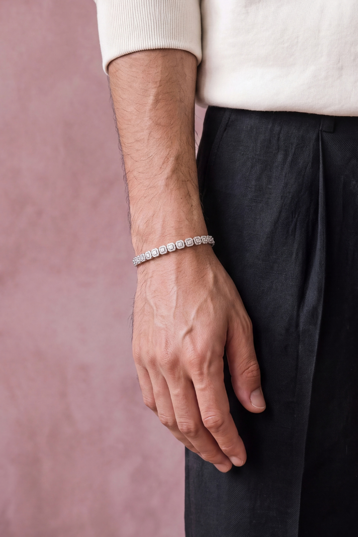 Pulsera Square Tennis 5mm
