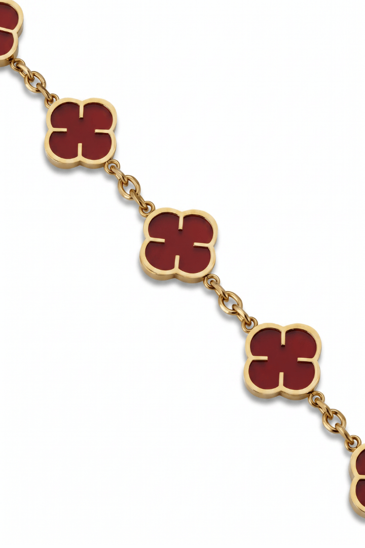 Pulsera Red Clover Oro